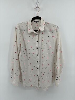 RW&Co Hearts, Bows, & Stars Button Up Blouse